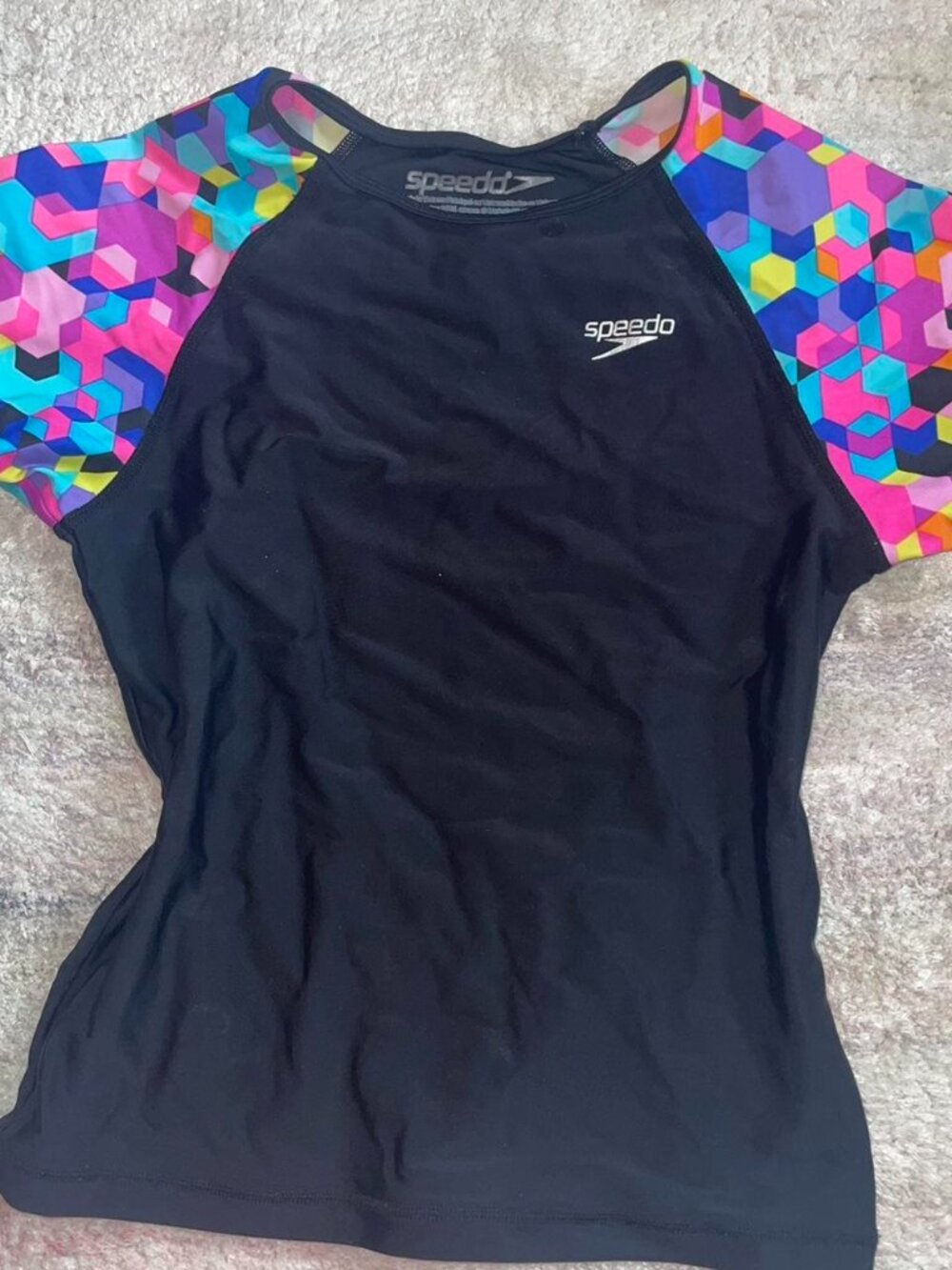 Speedo Girl's Multi Color Rash Guard